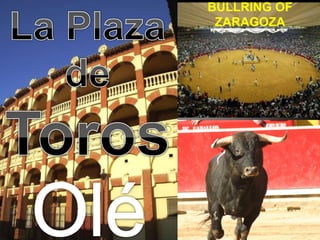 BULLRING OF
 ZARAGOZA
 