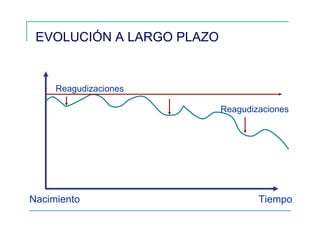 EVOLUCIÓN A LARGO PLAZO
Nacimiento Tiempo
Reagudizaciones
Reagudizaciones
 