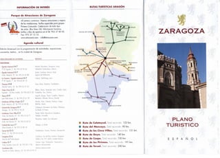 Zaragoza. Folleto turístico con plano