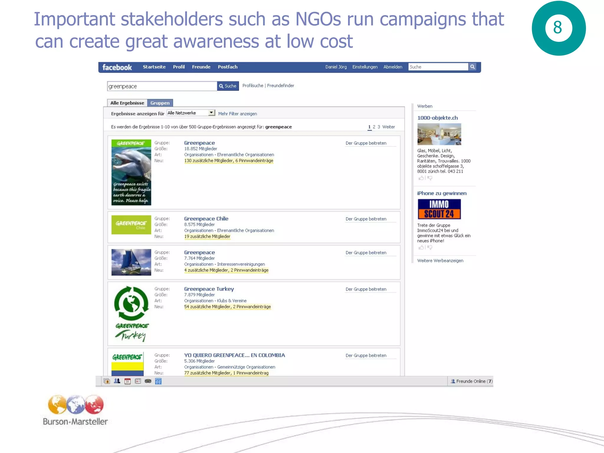 Important stakeholders such as NGOs run campaigns that can create great awareness at low cost 8 