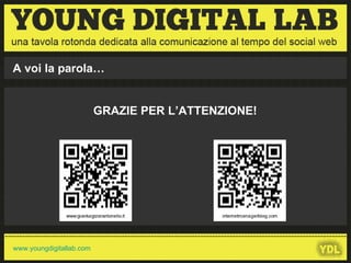 A voi la parola… GRAZIE PER L’ATTENZIONE! 