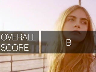 OVERALL
          B
SCORE
 