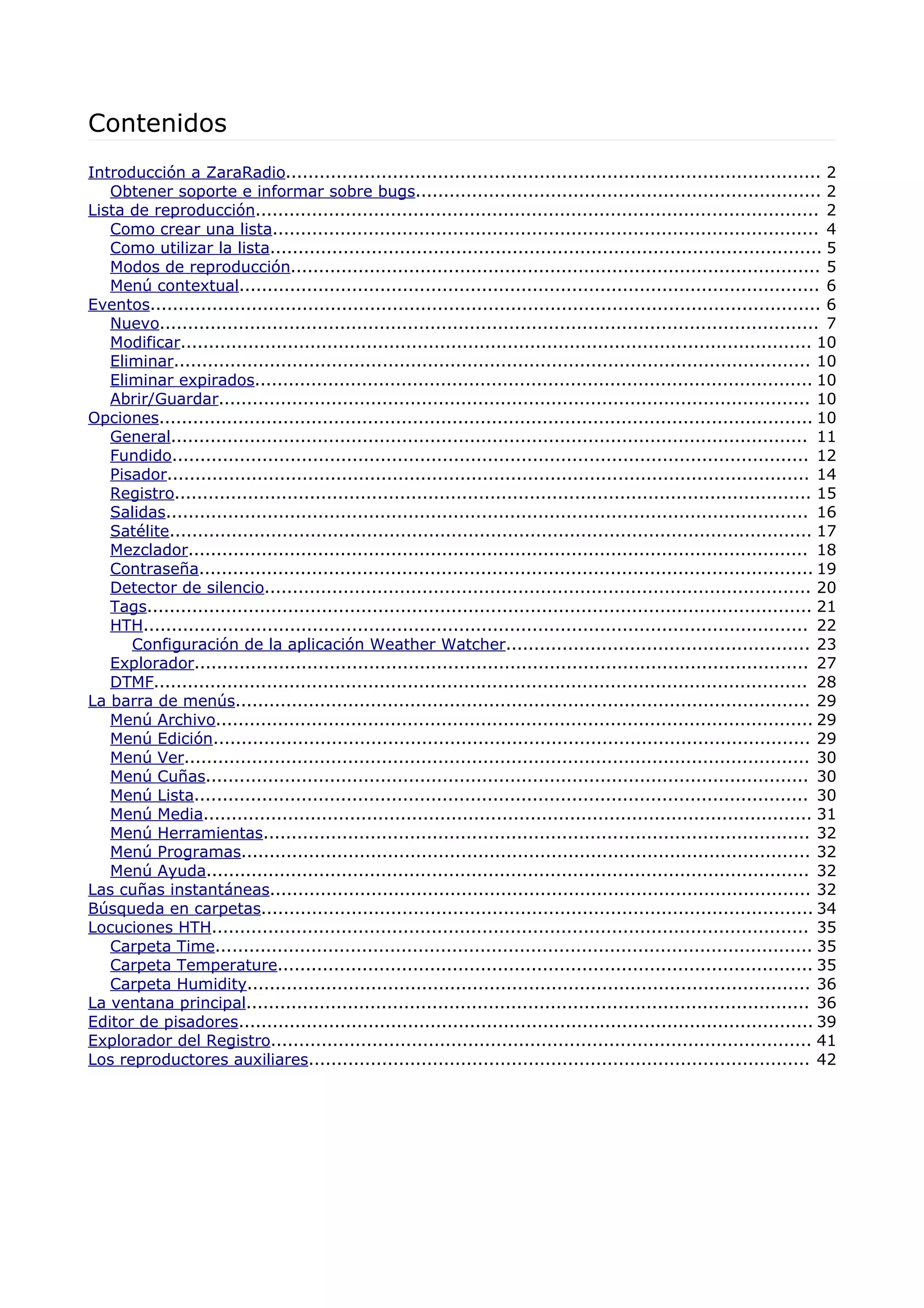 Zara Radio manual de uso en Español | PDF