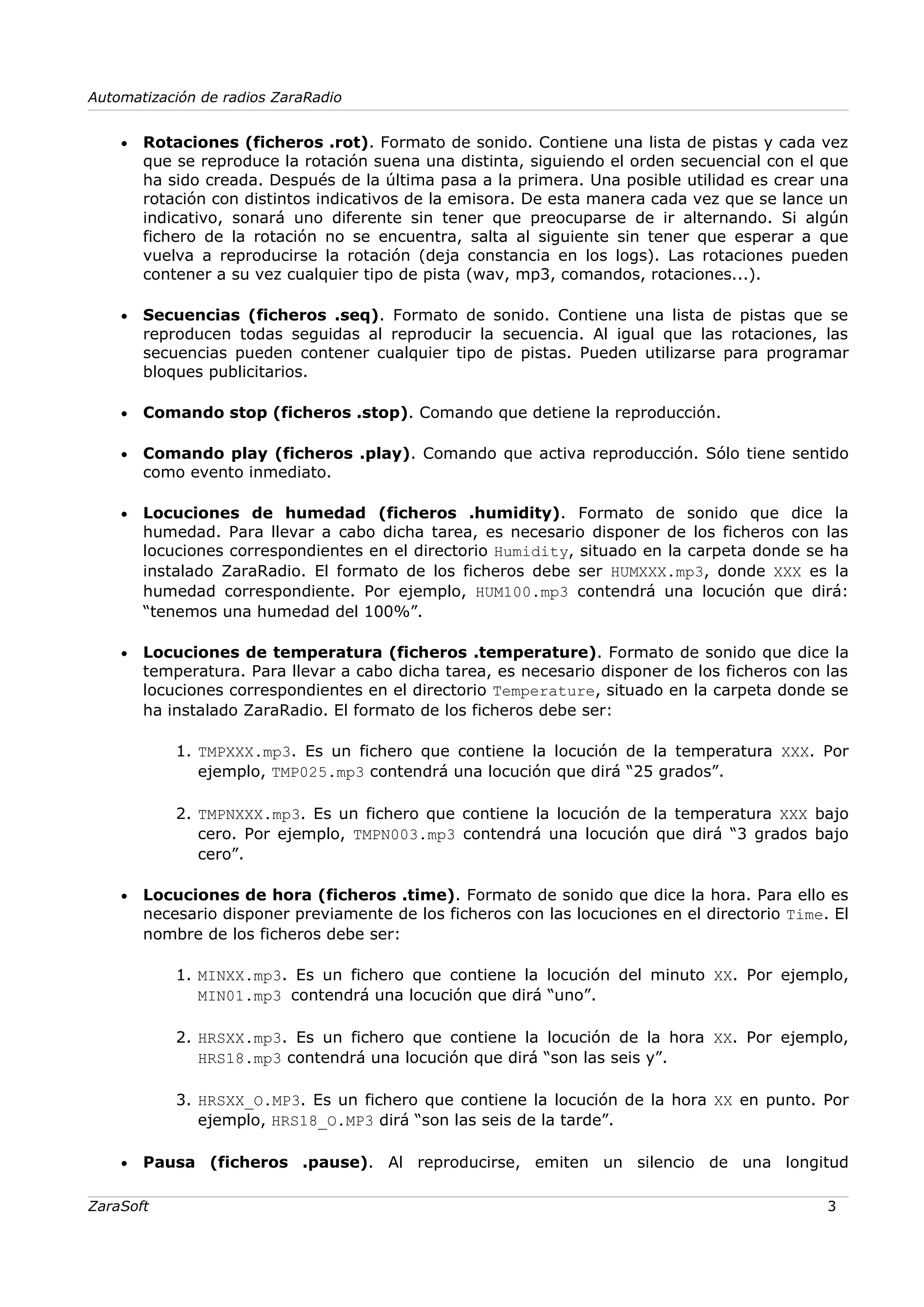 Zara Radio manual de uso en Español | PDF