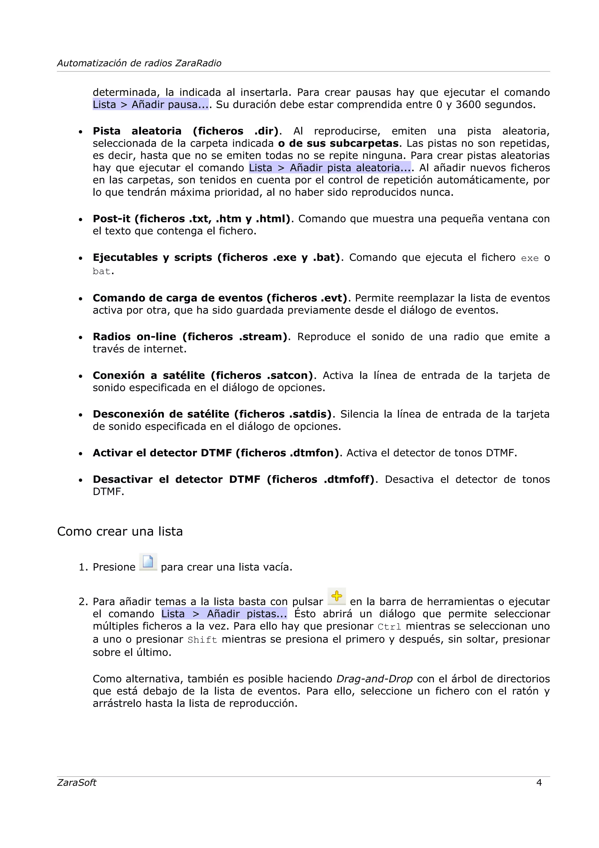 Zara Radio manual de uso en Español | PDF