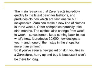 Zara stores case study s;ide show