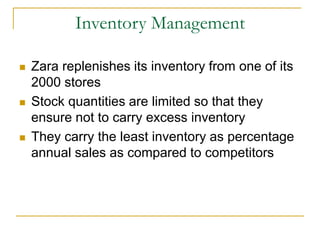 Zara stores case study s;ide show
