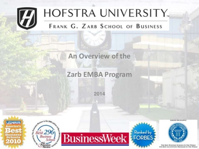 zarb school emba program hofstra letter of recommendation