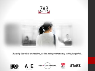 Building software and teams for the next generation of video platforms…
 