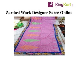 Zardosi Work Designer Saree Online
 