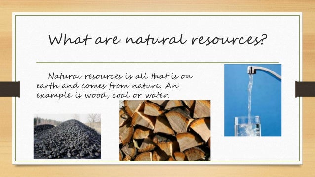 SAVE NATURAL RESOURCES
