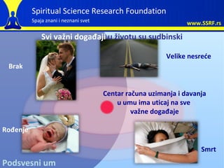 Spiritual Science Research Foundation
          Spaja znani i neznani svet                             www.SSRF.rs

      ...