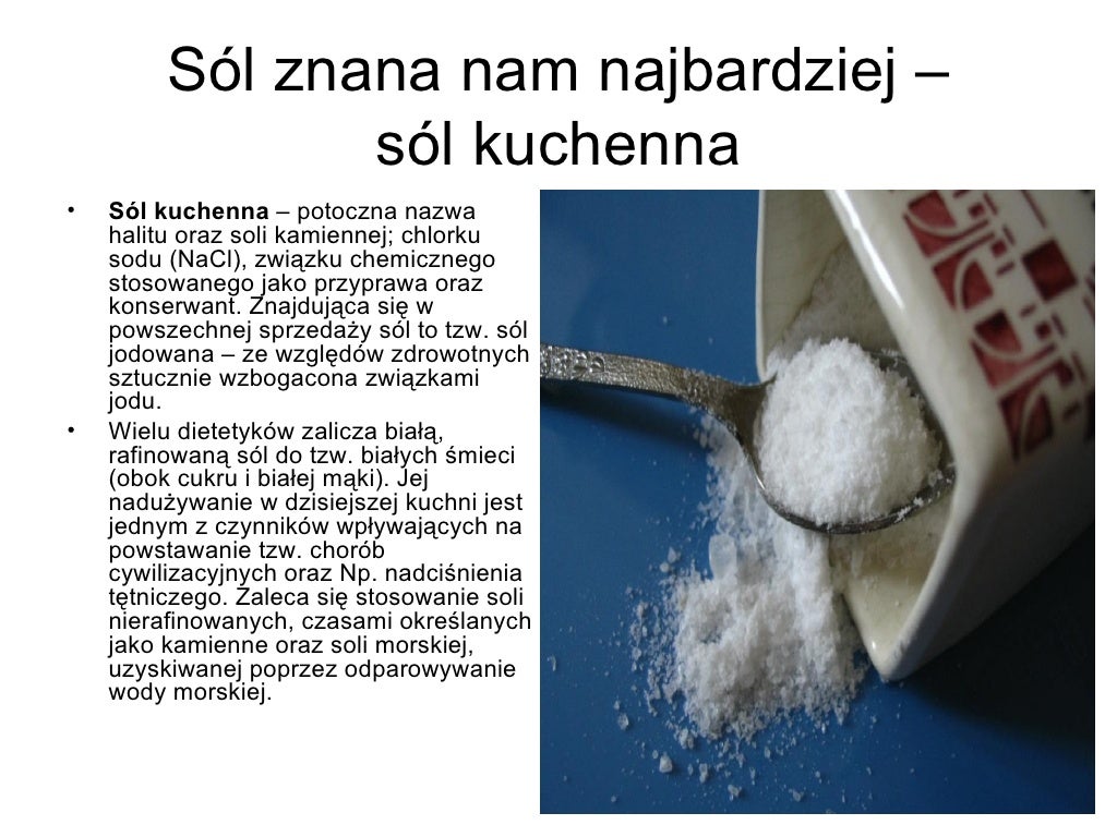 Zastosowanie soli