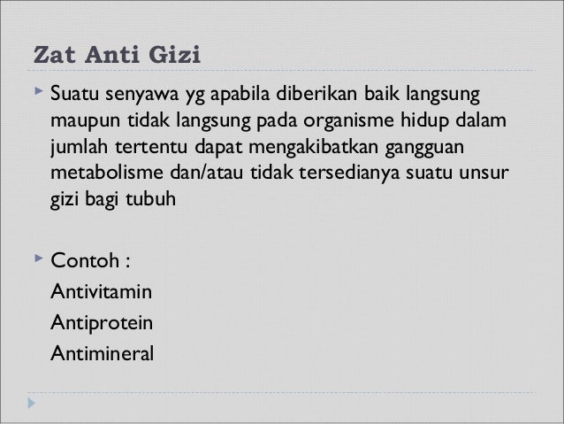Zat anti gizi