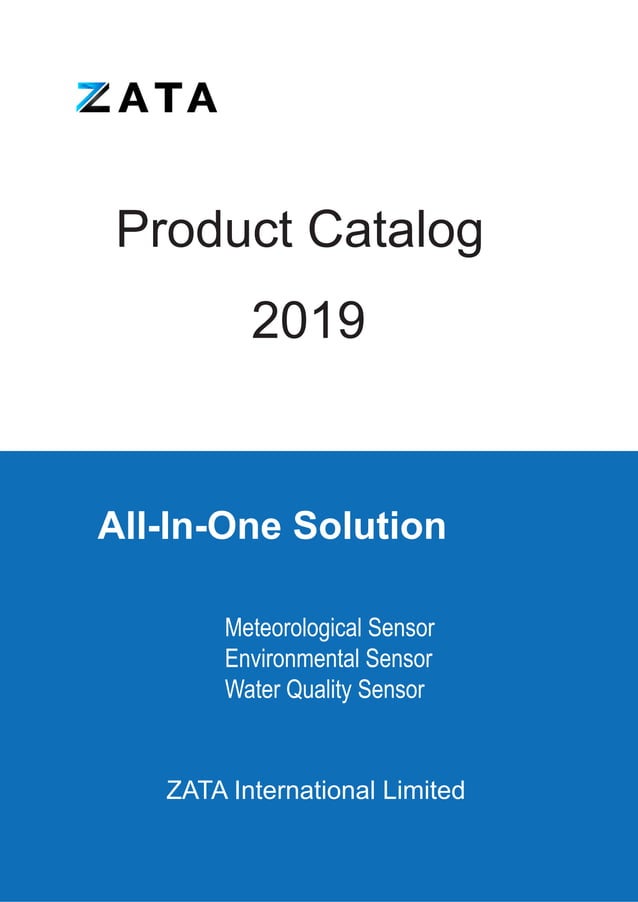 Zata product catalog 2019 PDF