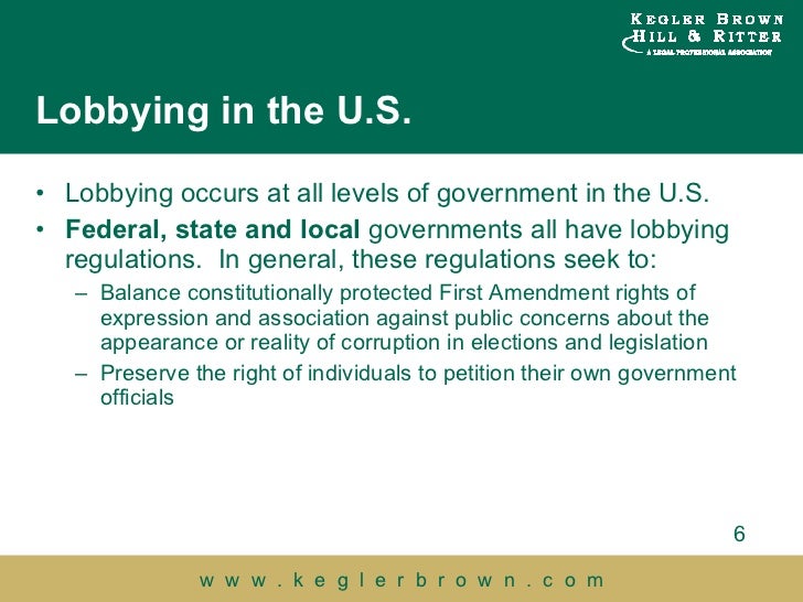 Lobbying and Government Relations in the U.S. Michael E. Zatezalo