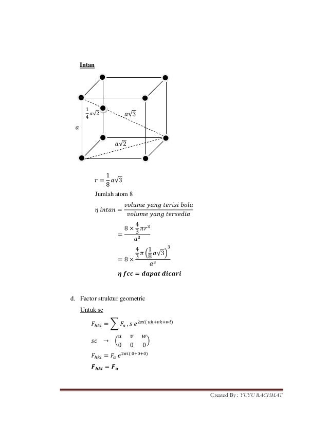 Contoh Soal Fisika Zat Padat
