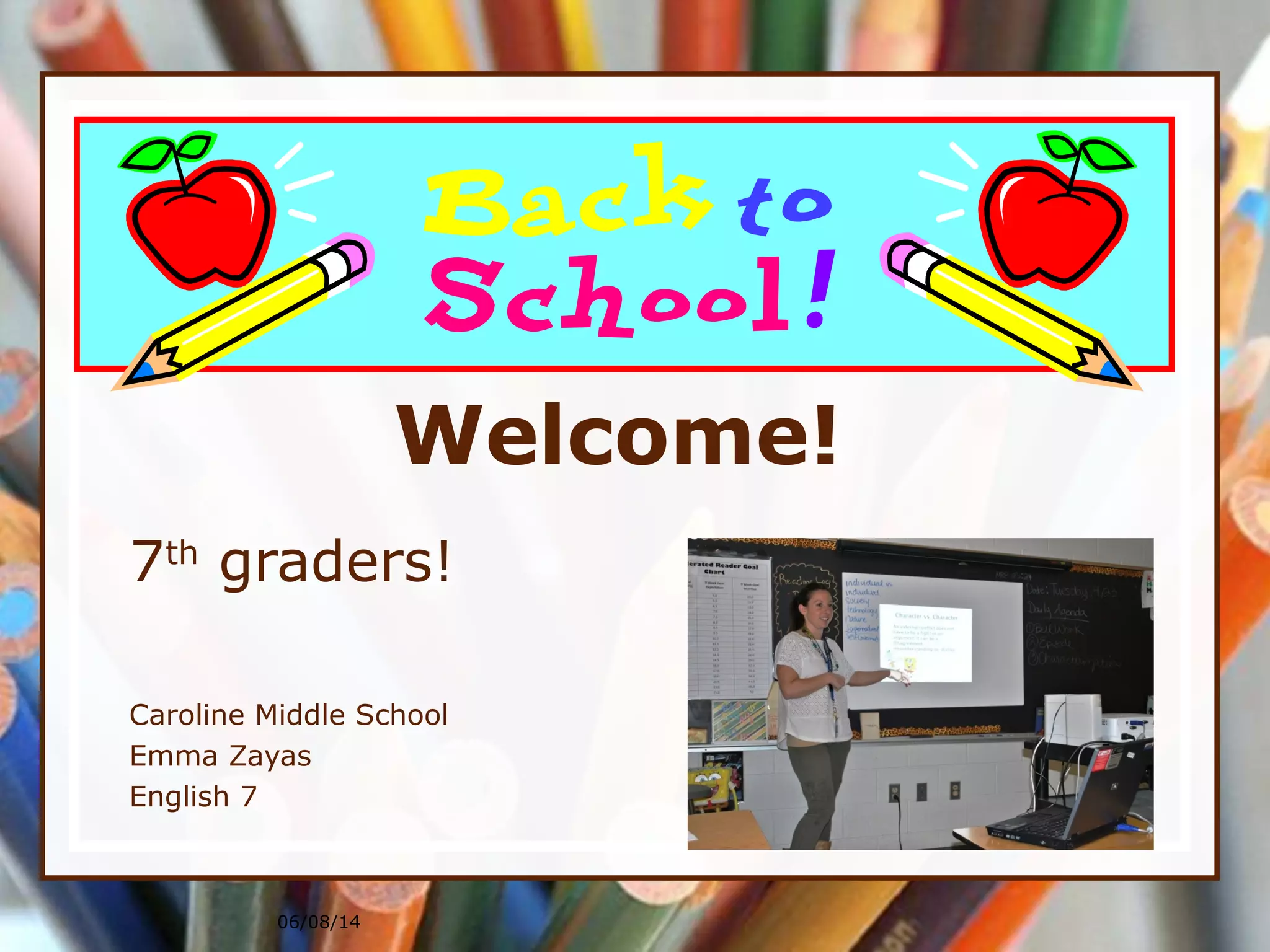 Zayas Welcome Back to School | PPT