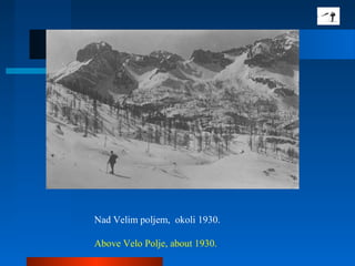 Nad Velim poljem, okoli 1930.
Above Velo Polje, about 1930.
 