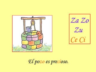 El po zo  es pre ci oso. Za Zo Zu Ce Ci 