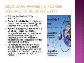 Teoremat E Rrethit Zbatime te teorise se relativitetit | PPTX