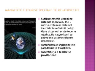 Teoremat E Rrethit Zbatime te teorise se relativitetit | PPTX