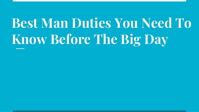 best man duties you need to know before the big day