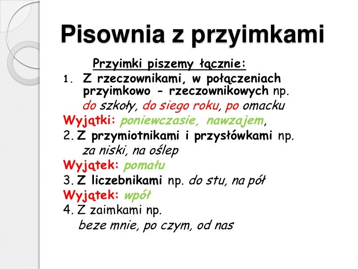 Przymiotniki Złożone Piszemy Razem Kiedy