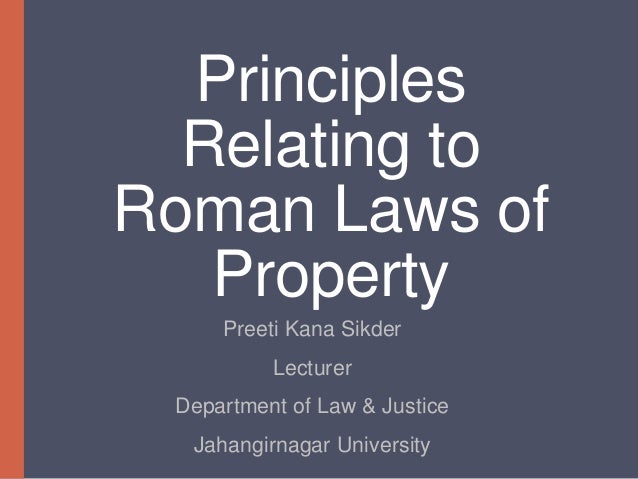 What Are The 4 Basic Principles Of Roman Law – YDSF