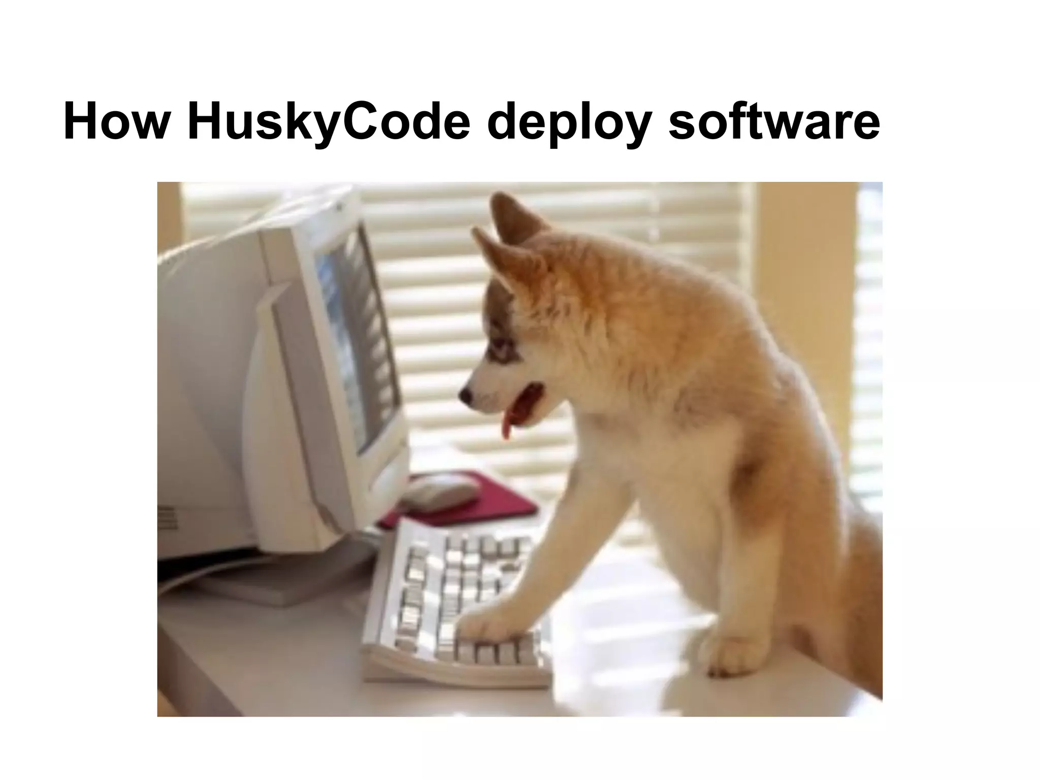 How HuskyCode deploy software
 