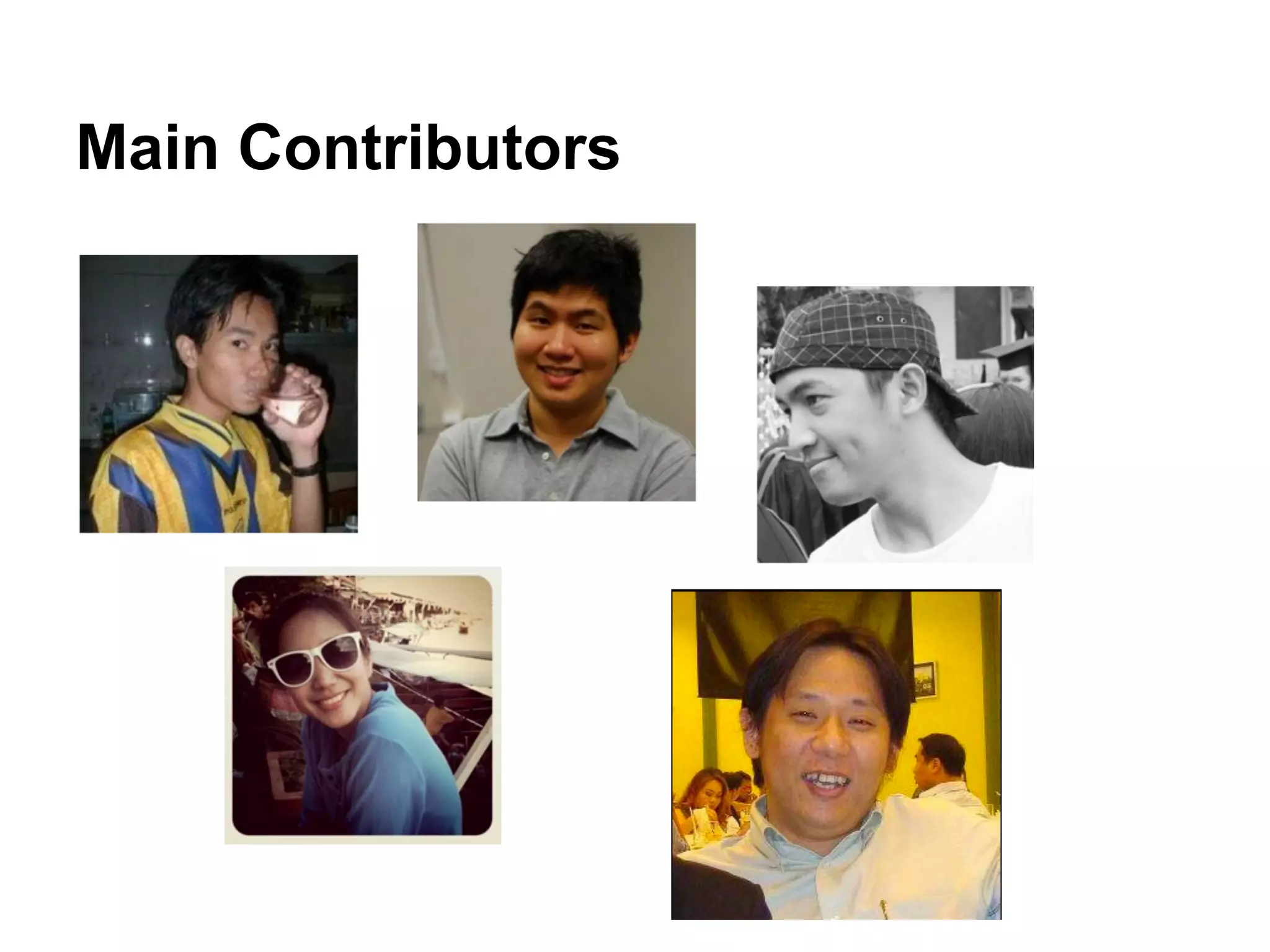 Main Contributors
 