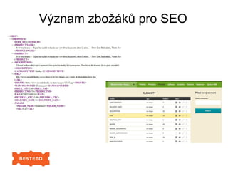 Význam zbožáků pro SEO
 