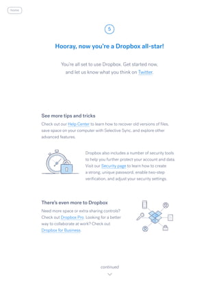 Get started with dropbox