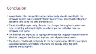 Caregiver burden among family caregivers of cancer patient | PPTX