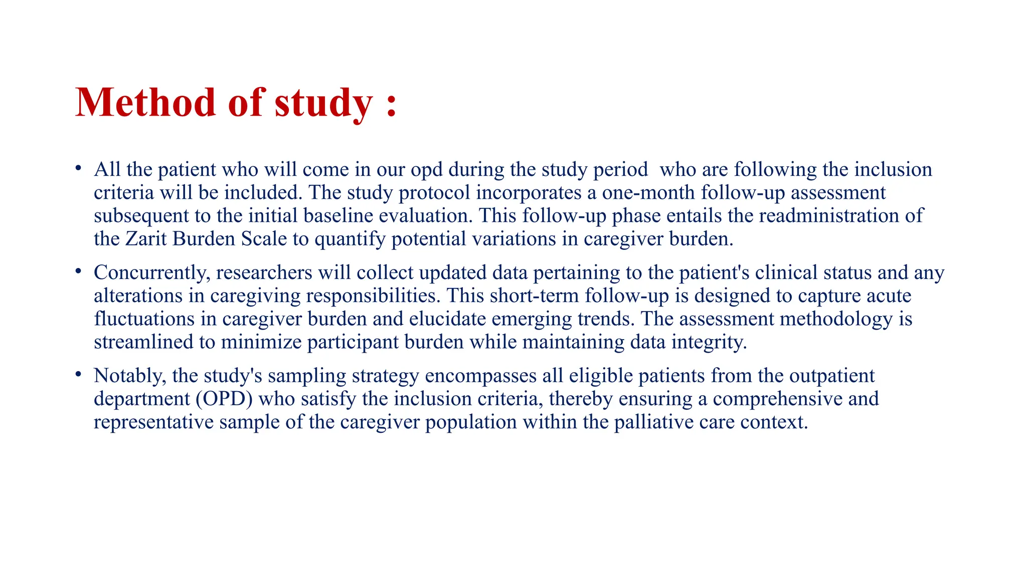 Caregiver burden assessment using zarit burden | PPTX