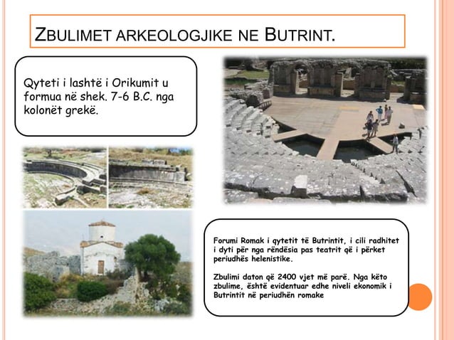 GJETJET ARKEOLOGJIKE NE SHQIPERI intelligence overview