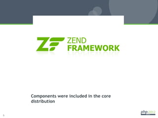 Zend_Service_*
    Components were included in the core
    distribution


6
 