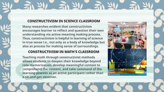 constructivism in the field of psychology | PPTX
