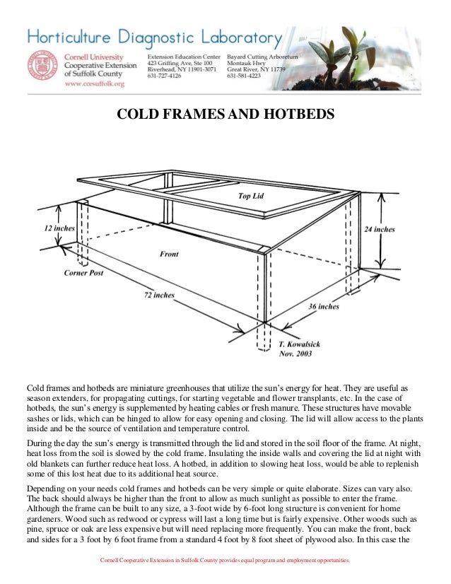 Cold Frames & Hot Beds Guide for Winter Gardening in Suffolk County…