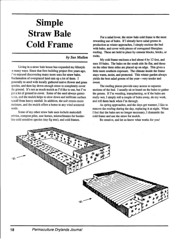 simple straw bale cold