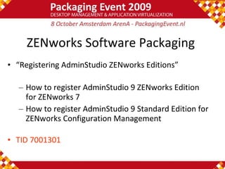 ZENworks Configuration Management | PPT