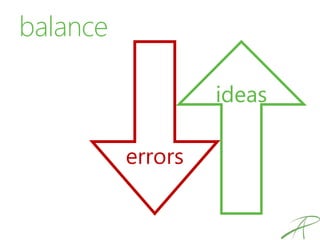 balance
ideas
errors
 