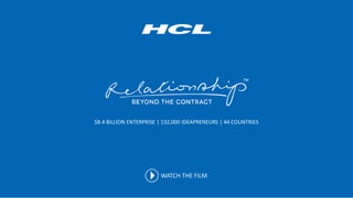 $8.4 BILLION ENTERPRISE | 132,000 IDEAPRENEURS | 44 COUNTRIES
WATCH THE FILM
 