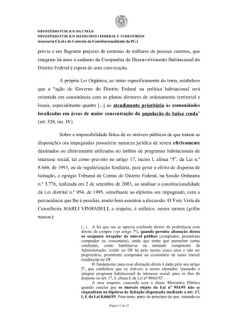 MINISTÉRIO PÚBLICO DA UNIÃO
MINISTÉRIO PÚBLICO DO DISTRITO FEDERAL E TERRITÓRIOS
Assessoria Cível e de Controle de Constit...