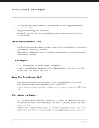 VoIP for Beginners | PDF