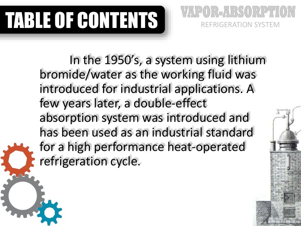 Intro to Vapor Absorption Refrigeration System