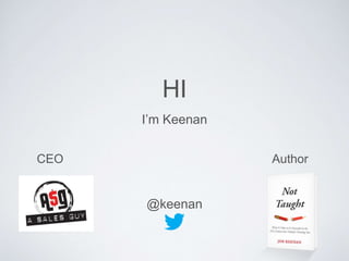 HI
I’m Keenan
@keenan
CEO Author
 
