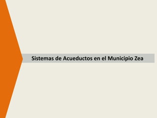 Sistemas de Acueductos en el Municipio Zea
 