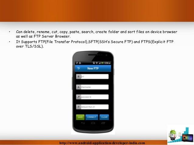 android ftp server start automatically