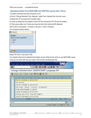 Zebra -bar one label printing | PDF